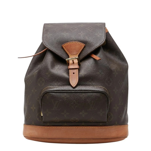Louis Vuitton Handbags - LOUIS VUITTON Brown Monogram Leather Backpack